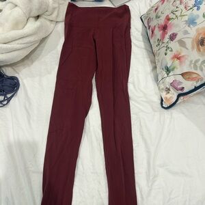 TNA Deep Red Leggings